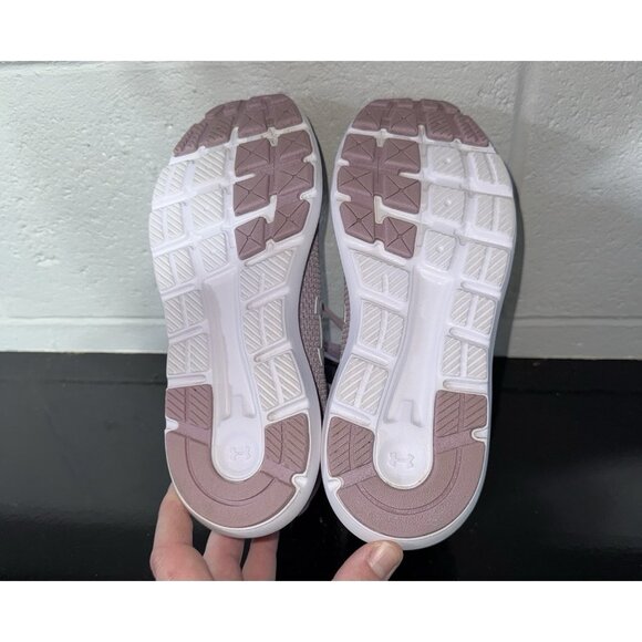 Under Armour Surge 2 Womens Athletic Running Shoes Size 7 Mauve Pink White - Picture 7 of 8